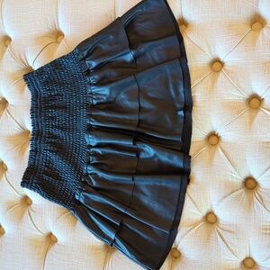 Faux Leather Mini Skirt